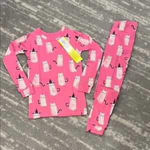 GAP Pink Witch Cat Kids Pajama Set